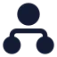 Hierarchycircle icon with solid standard style