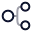 Hierarchycircle icon with twotone rounded style