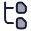 Hierarchyfiles icon with duotone rounded style