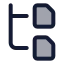 Hierarchyfiles icon with duotone standard style