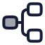 Hierarchysquare icon with duotone rounded style