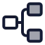 Hierarchysquare icon with duotone standard style