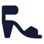 Highheels icon with solid standard style