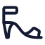 Highheels icon with stroke rounded style
