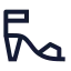 Highheels icon with stroke sharp style