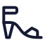 Highheels icon with stroke standard style
