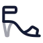 Highheels icon with twotone rounded style
