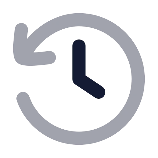 History Icon in Bulk Rounded style