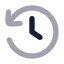 History icon with bulk rounded style