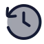 History icon with duotone rounded style