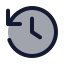 History icon with duotone standard style