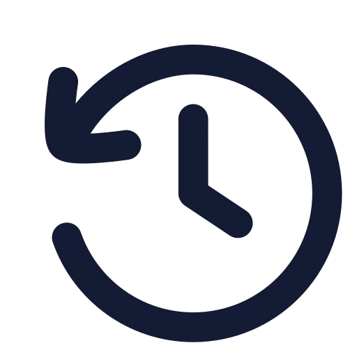 History Icon in Solid Rounded style