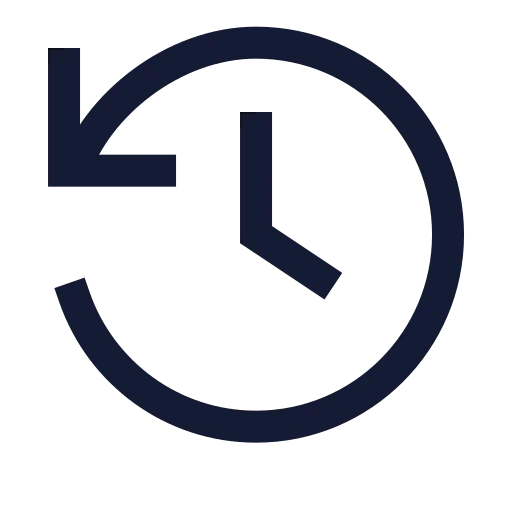 History Icon in Stroke Sharp style
