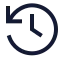 History icon with stroke sharp style