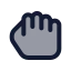 Hold icon with duotone standard style
