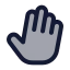 Hold icon with duotone rounded style