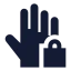 Holdlocked icon with solid sharp style