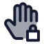 Holdlocked icon with duotone standard style