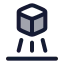 Hologram icon with duotone rounded style