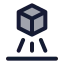 Hologram icon with duotone standard style