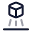 Hologram icon with twotone rounded style