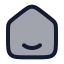 Home icon with duotone rounded style