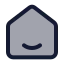 Home icon with duotone standard style