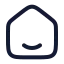 Home icon with stroke rounded style