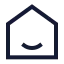 Home icon with stroke sharp style