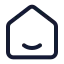 Home icon with stroke standard style