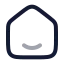 Home icon with twotone rounded style