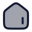 Home icon with duotone rounded style