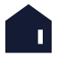 Home icon with solid sharp style