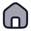 Home icon with duotone rounded style