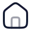 Home icon with twotone rounded style