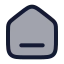 Home icon with duotone rounded style