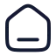 Home icon with stroke rounded style