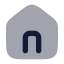 Home icon with bulk rounded style