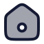 Home icon with duotone rounded style