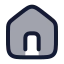Home icon with duotone rounded style
