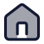 Home icon with duotone standard style