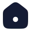 Home icon with solid rounded style