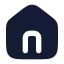 Home icon with solid rounded style