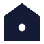 Home icon with solid sharp style