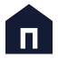 Home icon with solid sharp style