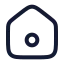Home icon with stroke rounded style
