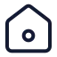 Home icon with stroke standard style