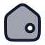 Home icon with duotone rounded style