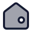 Home icon with duotone standard style