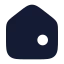 Home icon with solid rounded style